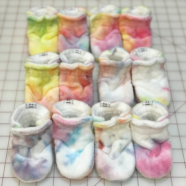Imperfect RTS Stella Rose Minky Booties