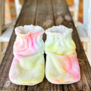 LE Stella Rose Minky Booties Ready to Ship
