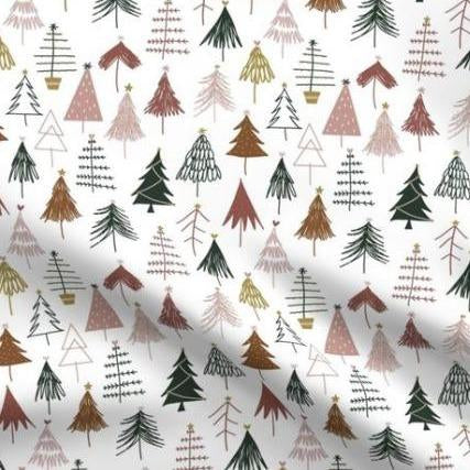 Limited Edition Spoonflower Christmas Trees Minky Luxe Blankets Custom Order