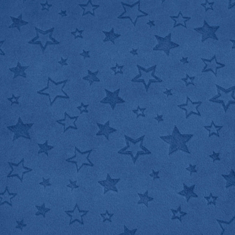 Blue embossed stars