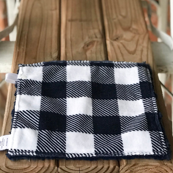 RTS Buffalo Plaid Navy Luxe Snuggle Lovey