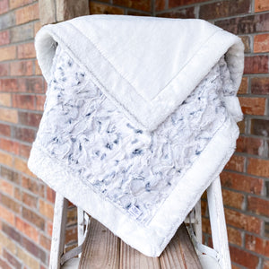 RTS Snowy Owl Alloy & Silver Frost Luxe Blanket