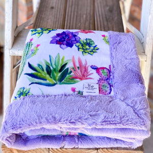 RTS Prickle & Bellflower Hide Luxe Snuggle Blankets