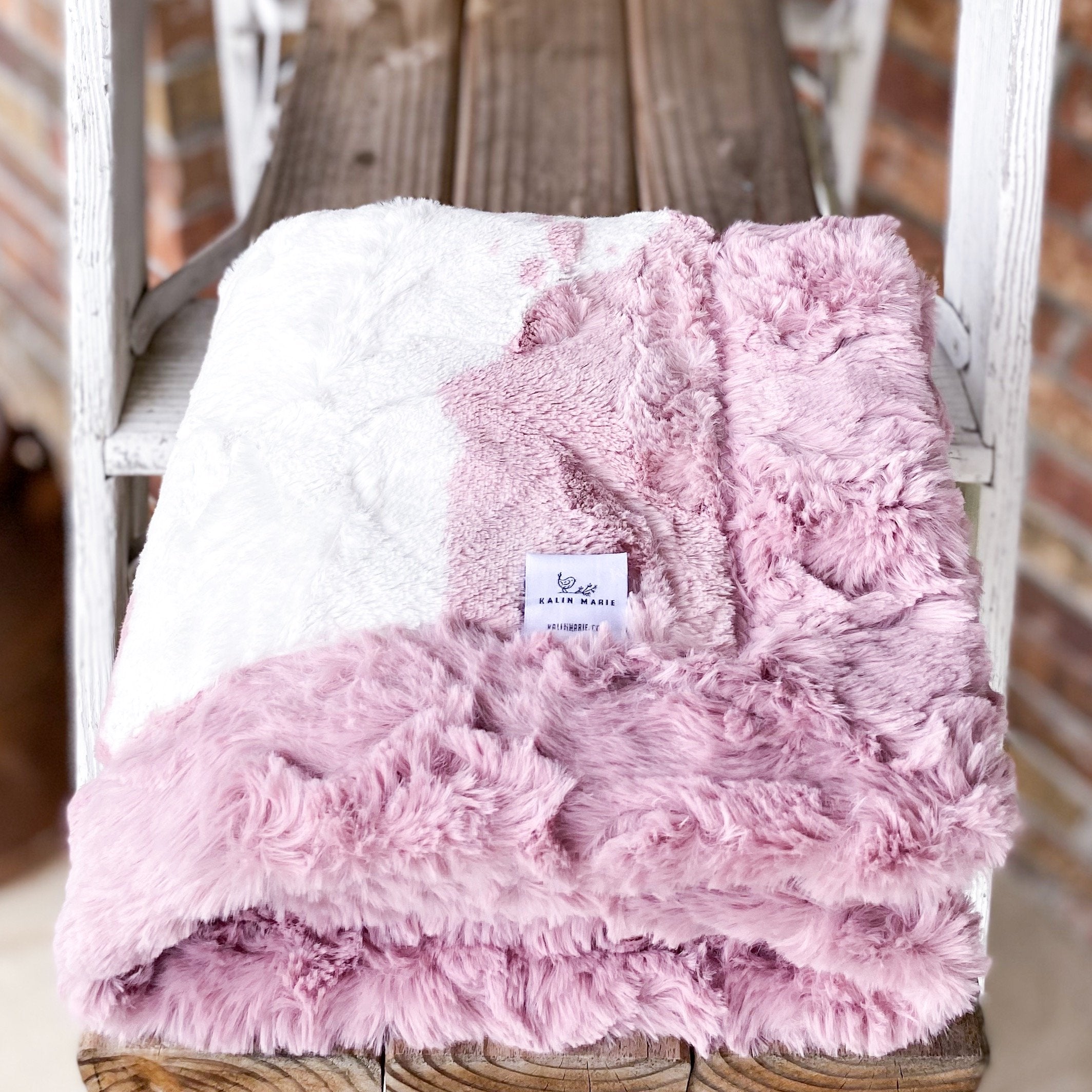 Easy Order Clara Rose Calf & Woodrose Glacier Double Luxe Blanket
