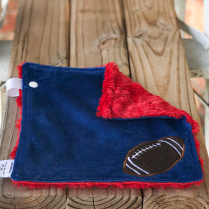 Pre-Selected Color Combos in Football Applique Mini Loveys